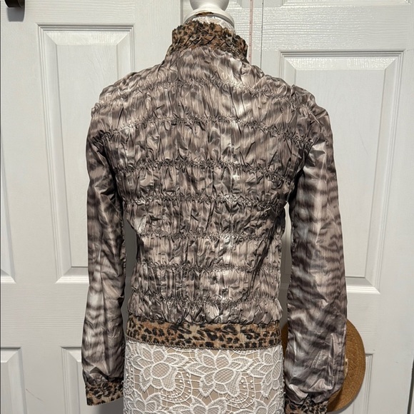 Alberto Makali Leopard Accent Bomber Jacket - Picture 5 of 10